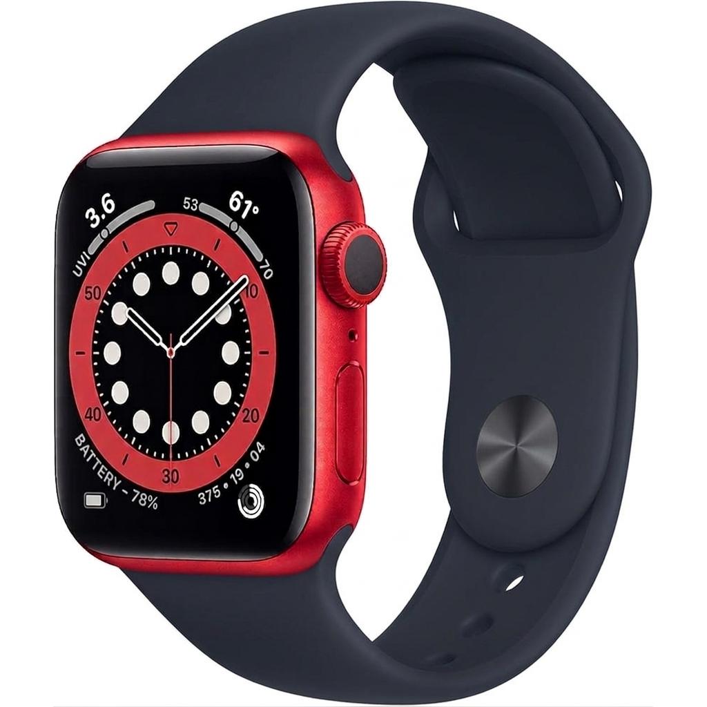 Apple Watch Series 9 (2023) GPS + Cellular 45 mm - Aluminium Rouge - Bracelet sport Noir Reconditionné - Apple reconditionné disponible sur Backmarket