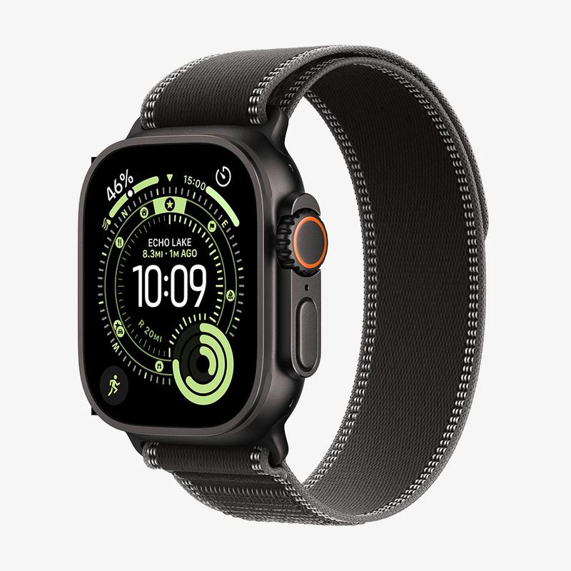 Apple Watch Ultra 3 (2025) GPS + Cellular 49 mm - Titane Noir - Boucle Trail Noir Reconditionné - Apple reconditionné disponible sur Backmarket