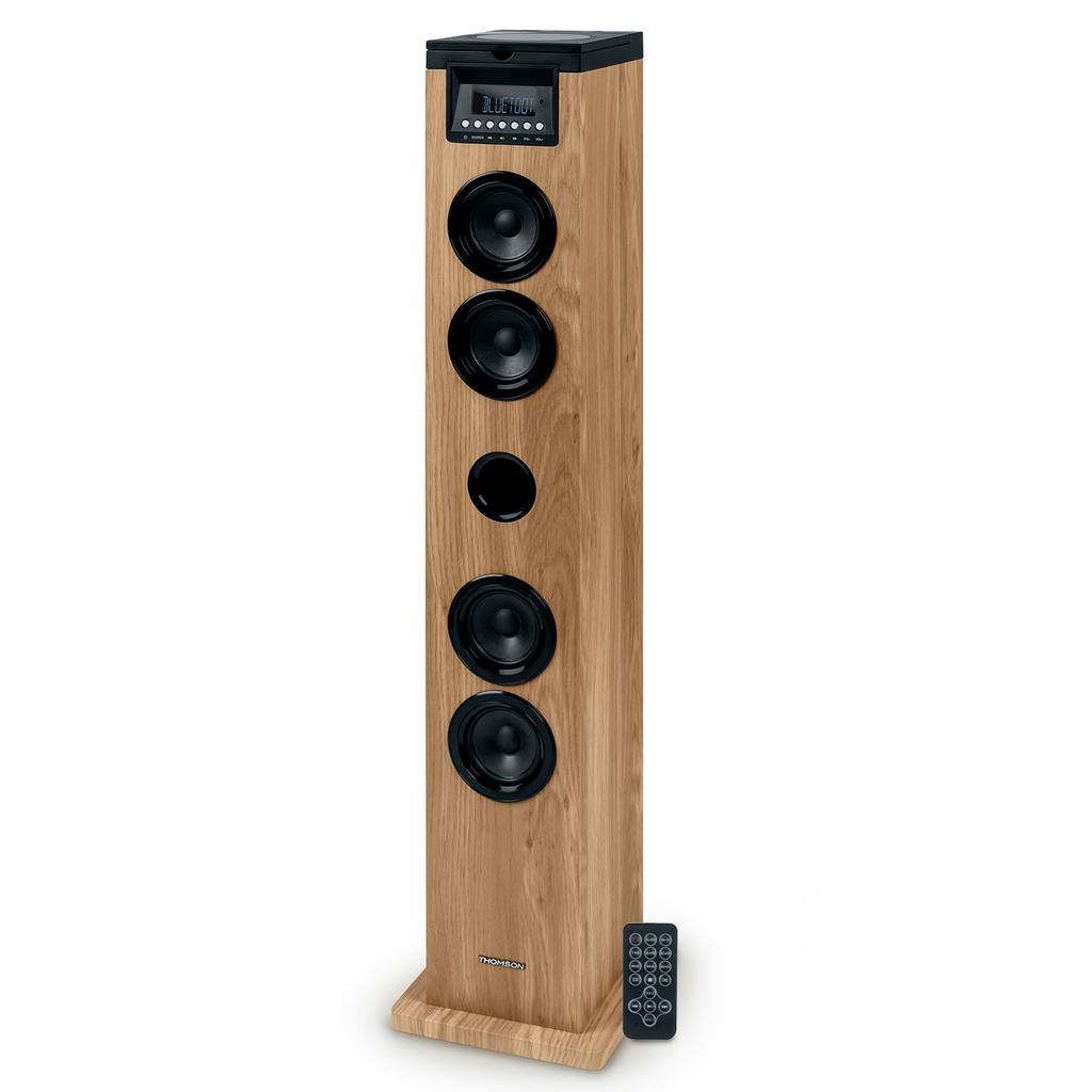 Enceinte Bluetooth Thomson DS122CD - Brun/Noir Reconditionné - Thomson reconditionné disponible sur Backmarket