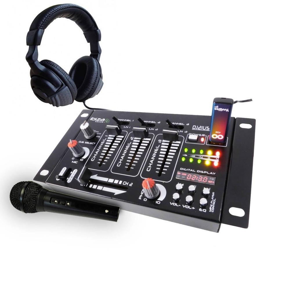 Acheter Accessoires audio Bmi Table de mixage - Ibiza Sound DJ21MK2 - 4 voies 7 entrées USB - casque DJ - micro noir Reconditionné - 104,99 € Accessoires audio Bmi Table de mixage - Ibiza Sound DJ21MK2 - 4 voies 7 entrées USB - casque DJ - micro noir Reconditionné - N/A reconditionné disponible sur Backmarket