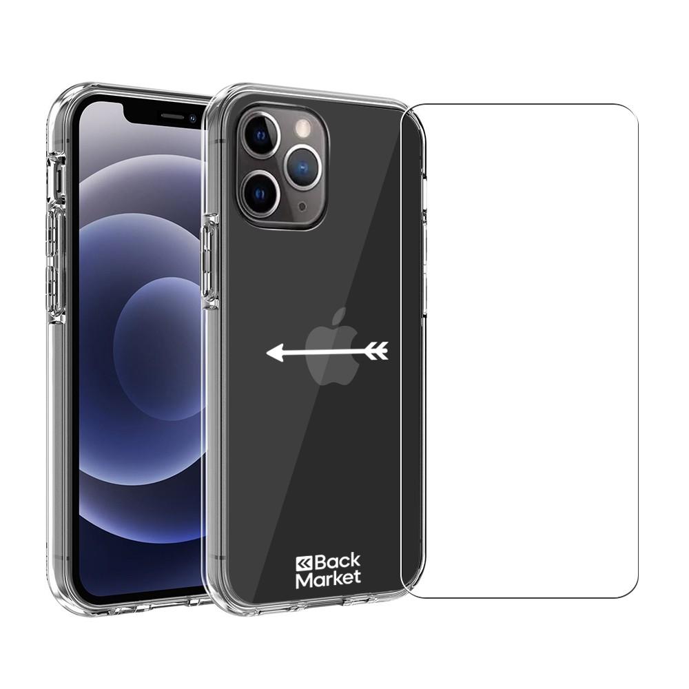 Coque Back Market iPhone 11 Pro et écran de protection - Plastique 60% recyclé - Transparent Reconditionné - Back Market reconditionné disponible sur Backmarket