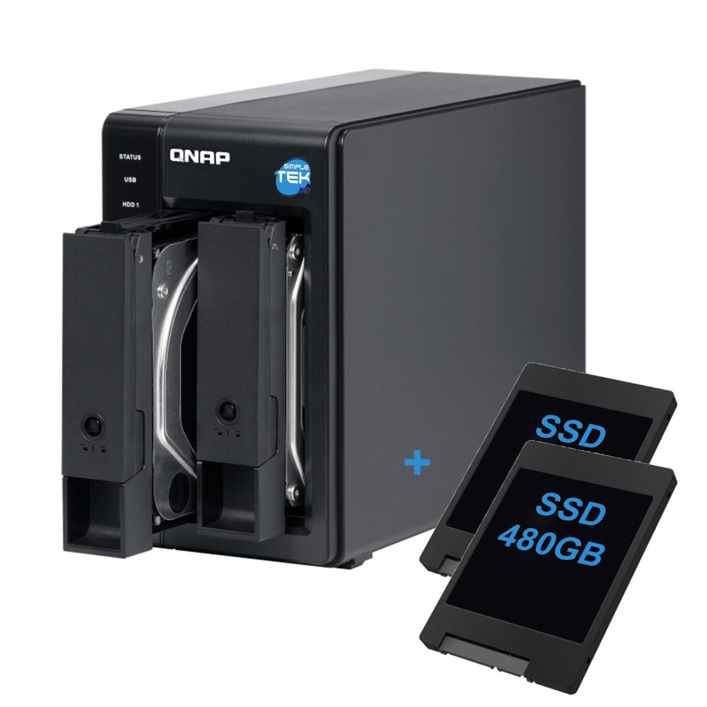 Qnap TR-002 DAS Storage 2-Bay - 960GB - 0 GB RAM Microprocessor with hardware RAID Reconditionné - QNAP reconditionné disponible sur Backmarket