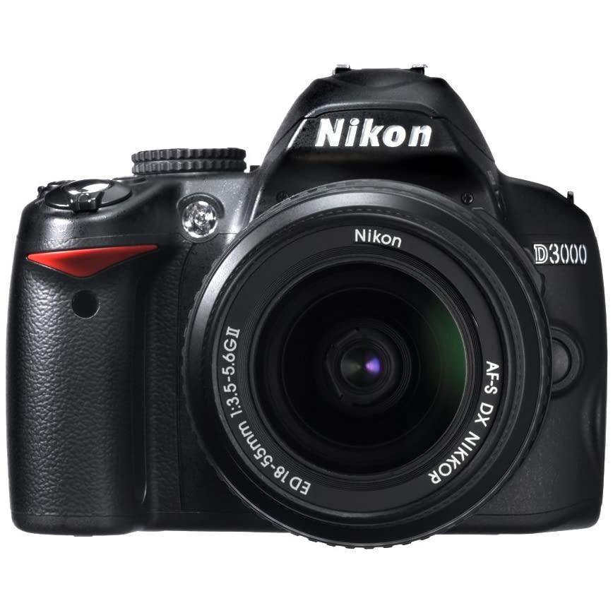 Reflex D3000 - Noir + Nikon Nikon AF-S DX Nikkor 18-55 mm f/3.5-5.6G II f/3.5-5.6 Reconditionné - Nikon reconditionné disponible sur Backmarket