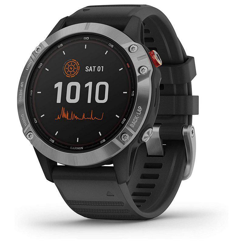 Montre Garmin Cardio GPS Fénix 6 Pro Solar - Noir Reconditionné - Garmin reconditionné disponible sur Backmarket