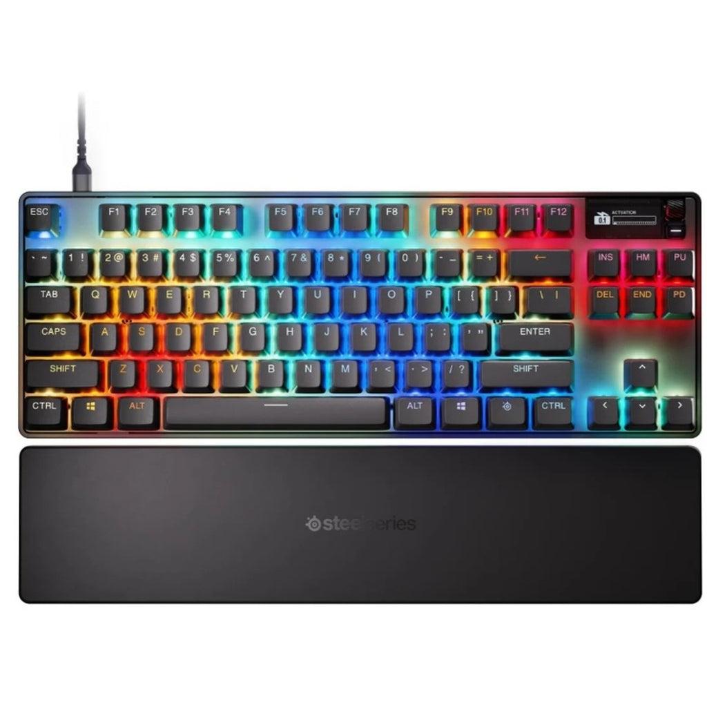 Clavier Steelseries QWERTY Anglais (US) rétroéclairé Apex Pro Gen 3 TKL Black Reconditionné - SteelSeries reconditionné disponible sur Backmarket