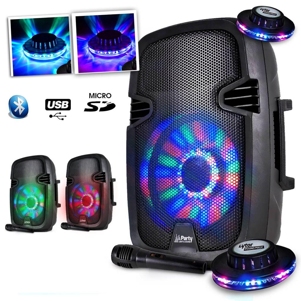 Enceinte Party Sound & Light 300W - Noir Reconditionné - Party Sound & Light reconditionné disponible sur Backmarket