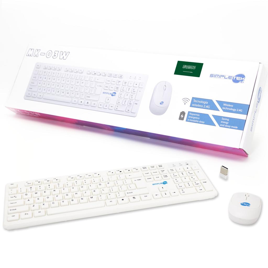 Clavier Simpletek QWERTY Arabe Sans-fil MK-03W Reconditionné - N/A reconditionné disponible sur Backmarket