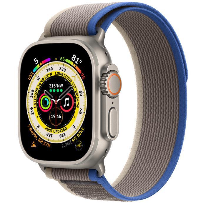Acheter Apple Watch Ultra (2022) GPS + Cellular 49 mm - Titane Titane naturel - Boucle Trail Bleu Reconditionné - 399,00 € Apple Watch Ultra (2022) GPS + Cellular 49 mm - Titane Titane naturel - Boucle Trail Bleu Reconditionné - Apple reconditionné disponible sur Backmarket