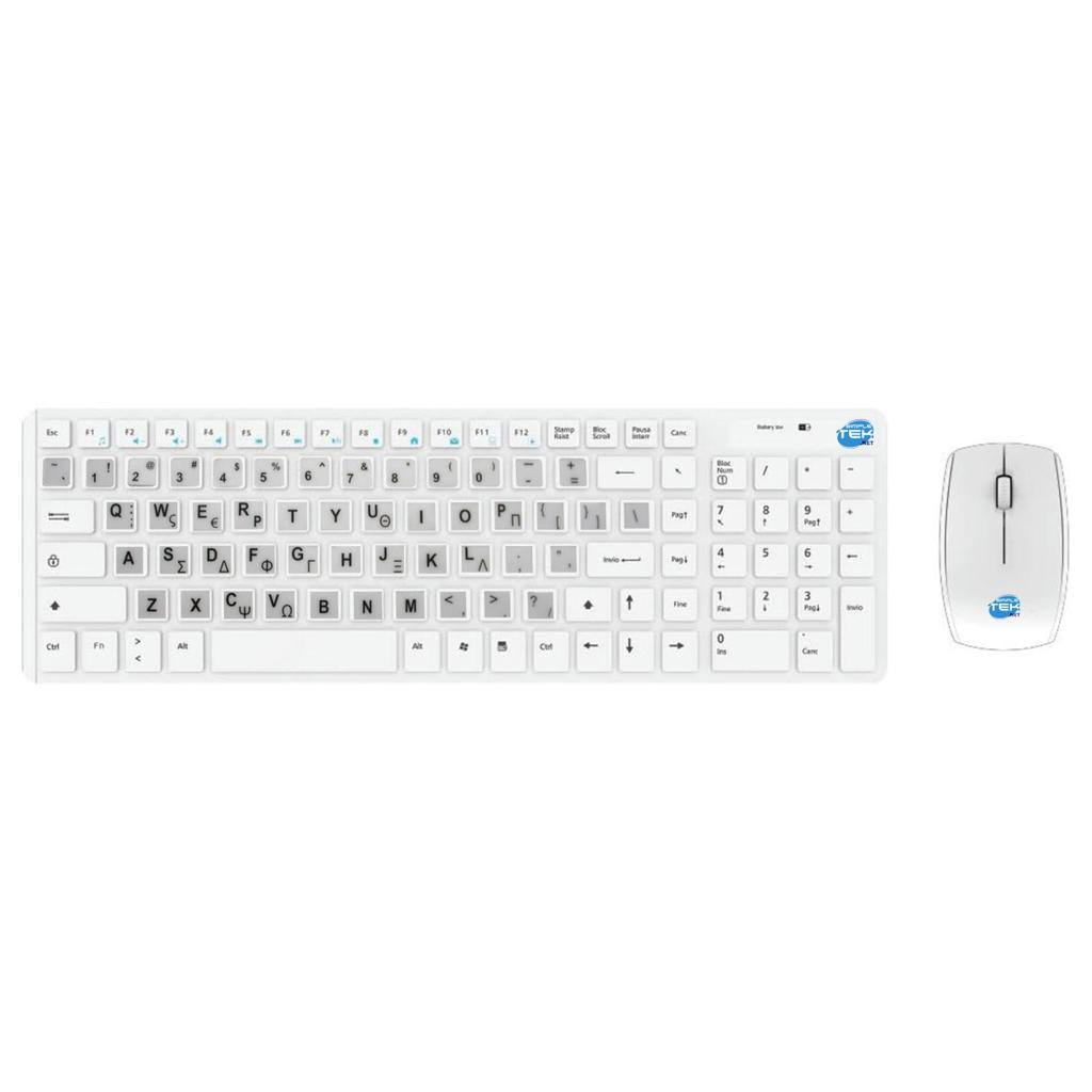 Clavier Simpletek QWERTY Grec Sans-fil Wireless Kit with Greek GR Stickers Reconditionné - N/A reconditionné disponible sur Backmarket