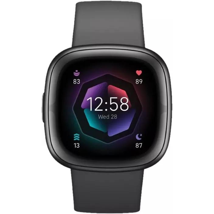 Montre Fitbit Cardio GPS Sense 2 - Noir Reconditionné - Fitbit reconditionné disponible sur Backmarket