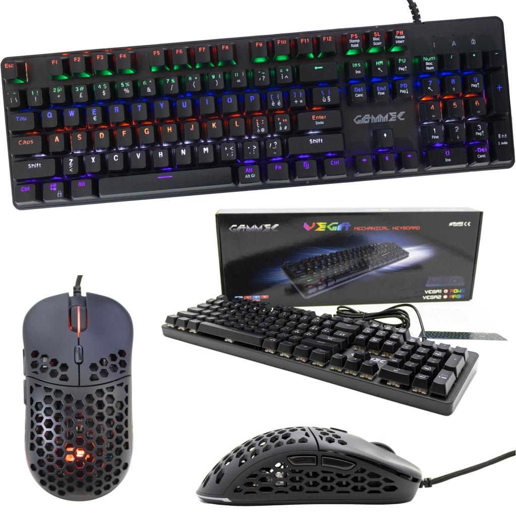 Clavier Cortek QWERTY Italien rétroéclairé Honeycomb 3325 Kit Mouse and Keyboard Reconditionné - N/A reconditionné disponible sur Backmarket