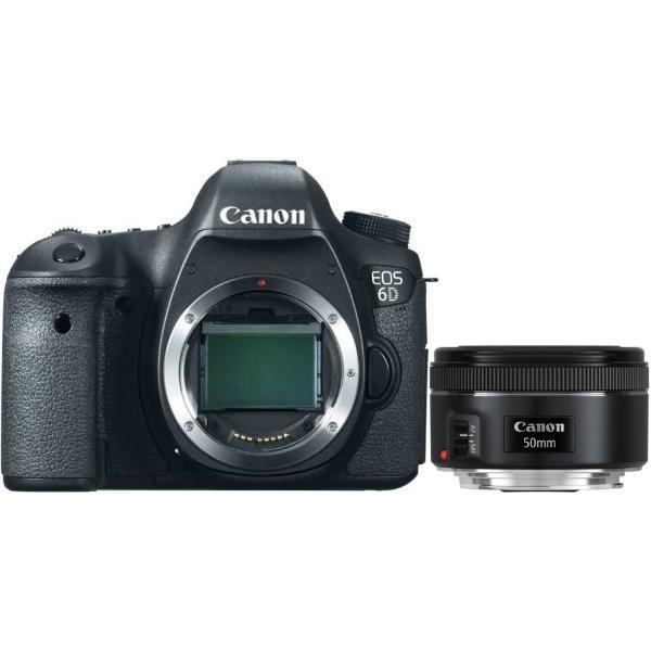 Reflex EOS 6D - Noir + Canon EF 50mm f/1.8 STM f/1.8 Reconditionné - Canon reconditionné disponible sur Backmarket