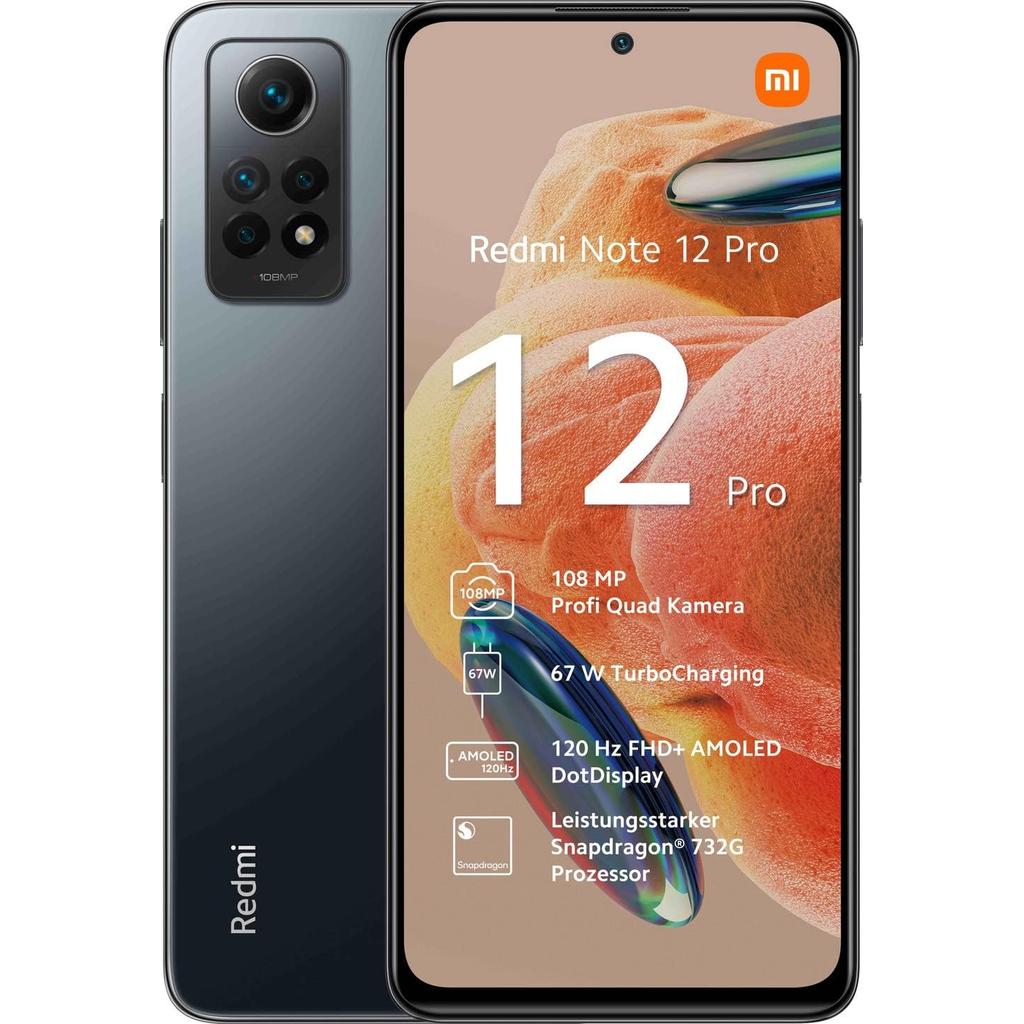 Xiaomi Redmi Note 12 Pro 4G 256 Go - Gris - Débloqué Reconditionné - Xiaomi reconditionné disponible sur Backmarket