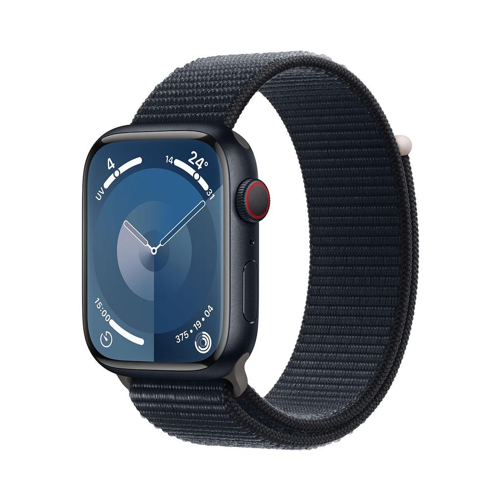 Apple Watch Series 9 (2023) GPS 45 mm - Aluminium Minuit - Boucle sport Bleu Reconditionné - Apple reconditionné disponible sur Backmarket