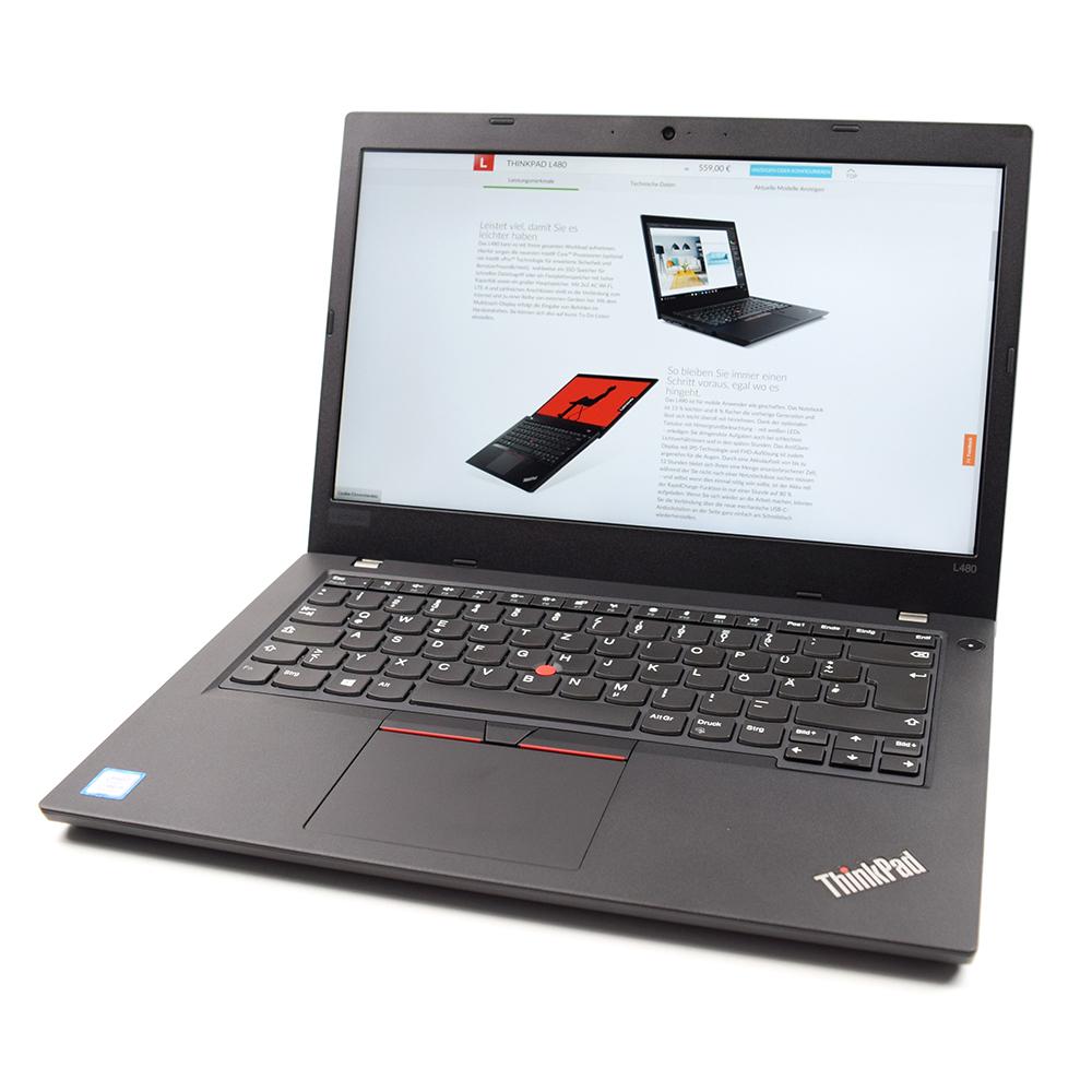Lenovo ThinkPad L480 14"" Core i5 1.6 GHz - SSD 256 Go - 16 Go QWERTY - Italien Reconditionné - Lenovo reconditionné disponible sur Backmarket