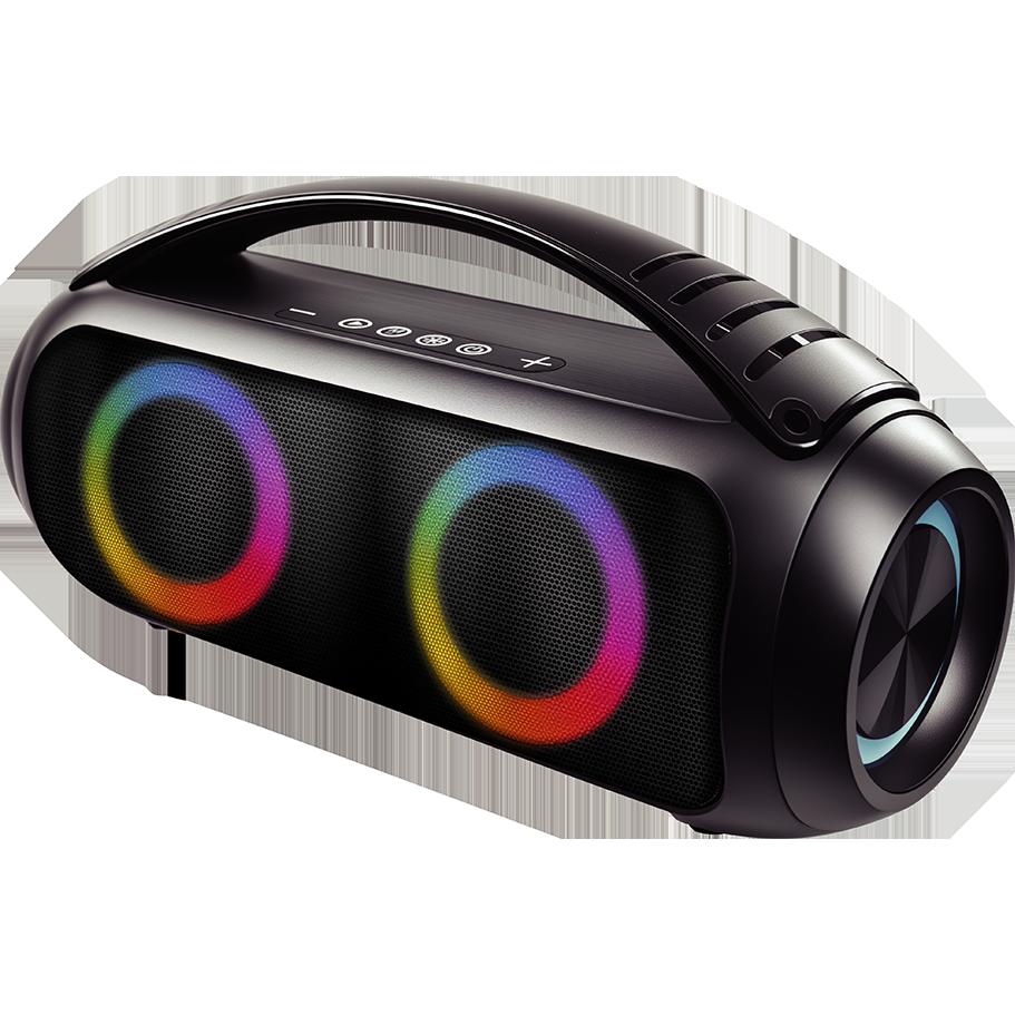 Enceinte Bluetooth Bigben Connected Enceinte Bluetooth Boost 40W Etanche Lumineuse Poignée de transport Noire Bigben - Noir