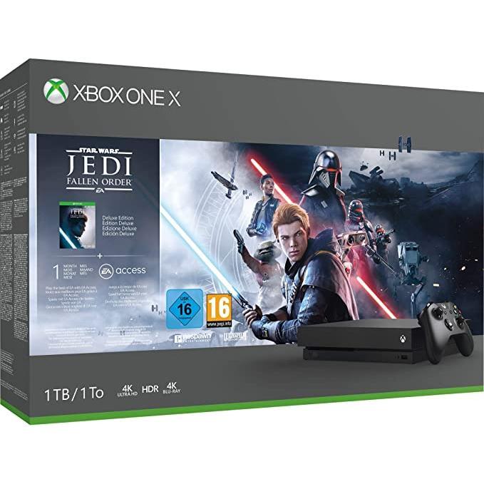 Xbox One X 1000Go - Noir + Star Wars: Jedi Fallen Order Reconditionné - Microsoft reconditionné disponible sur Backmarket