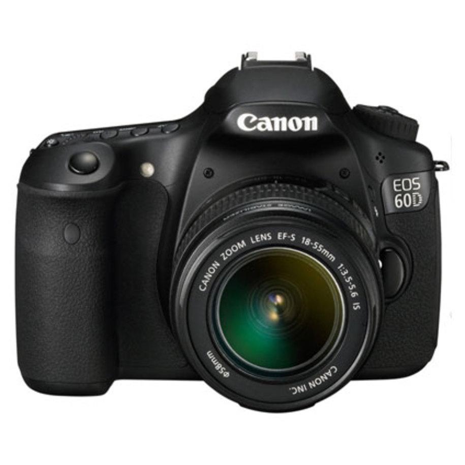 Reflex EOS 60D - Noir + Canon Canon EF-S 18-55mm f/3.5-5.6 IS f/3.5-5.6 Reconditionné - Canon reconditionné disponible sur Backmarket