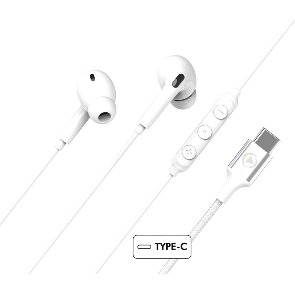 Ecouteurs Intra-auriculaire Bluetooth Réducteur de bruit - Ecouteurs Renforcé USB C Télécommande/Micro Intra-auriculaire Blanc + Garantie à vie Force Reconditionné - N/A reconditionné disponible sur Backmarket