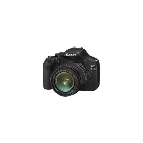 Reflex EOS 550D - Noir + Reflex Canon EF-S 18-55mm f/3.5-5.6 IS II f/3.5-5.6 Reconditionné - Canon reconditionné disponible sur Backmarket