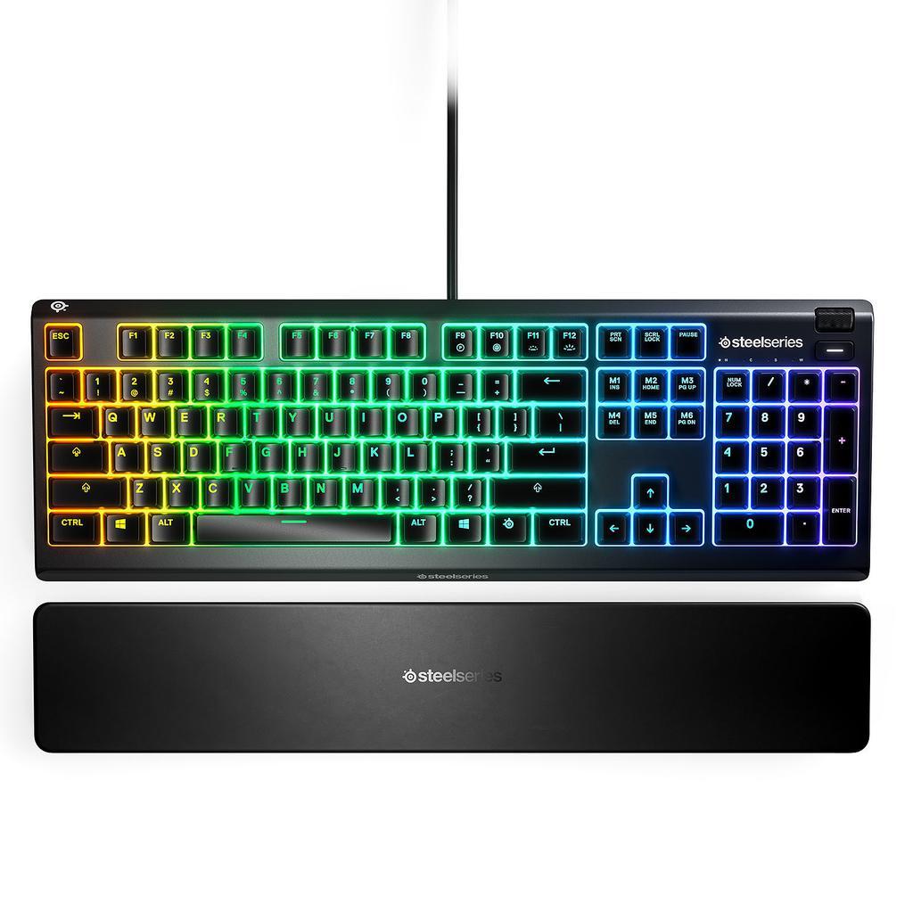 Acheter Clavier Steelseries QWERTY Anglais (US) rétroéclairé Apex 3 Reconditionné - 63,99 € Clavier Steelseries QWERTY Anglais (US) rétroéclairé Apex 3 Reconditionné - SteelSeries reconditionné disponible sur Backmarket
