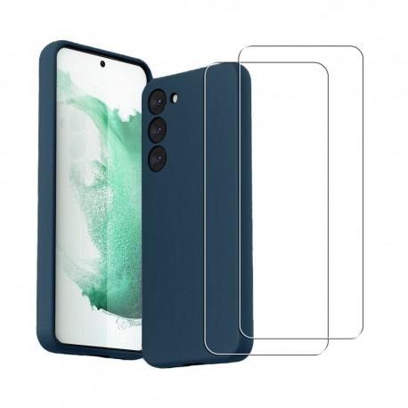 Acheter Coque Galaxy S23 et 2 écrans de protection - Silicone - Bleu Reconditionné - 23,99 € Coque Galaxy S23 et 2 écrans de protection - Silicone - Bleu Reconditionné - N/A reconditionné disponible sur Backmarket