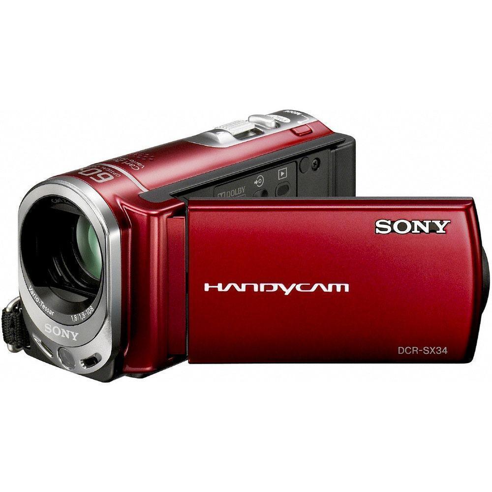 Caméra Sony DCR-SX34 - Rouge Reconditionné - Sony reconditionné disponible sur Backmarket