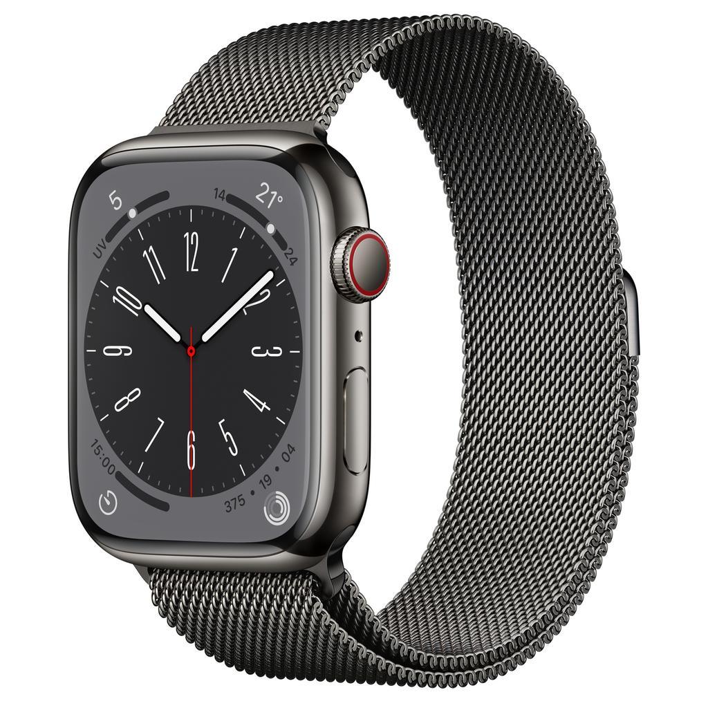 Acheter Apple Watch Series 8 (2022) GPS + Cellular 41 mm - Acier inoxydable Argent - Bracelet milanais Noir Reconditionné - 349,17 € Apple Watch Series 8 (2022) GPS + Cellular 41 mm - Acier inoxydable Argent - Bracelet milanais Noir Reconditionné - Apple reconditionné disponible sur Backmarket