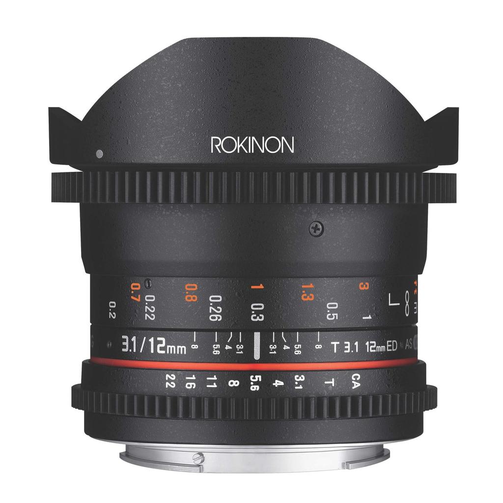 Objectif Rokinon DS12M-C Fisheye EF CANON 12mm f3.1 Reconditionné - Rokinon reconditionné disponible sur Backmarket