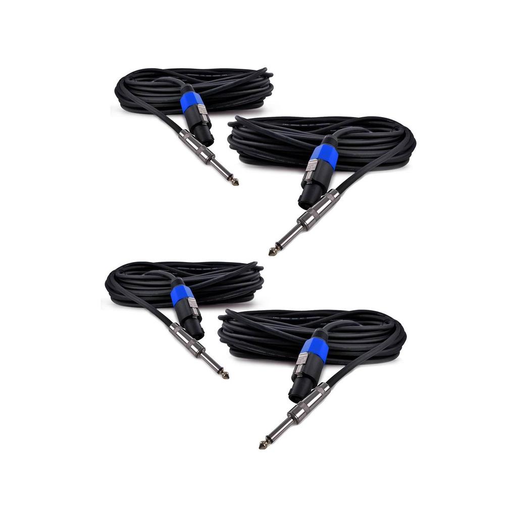 Câble Soundlab Lot de 4 Câbles Jack 6,35mm / Speakon mâle 10 m pour enceintes Reconditionné - Soundlab reconditionné disponible sur Backmarket