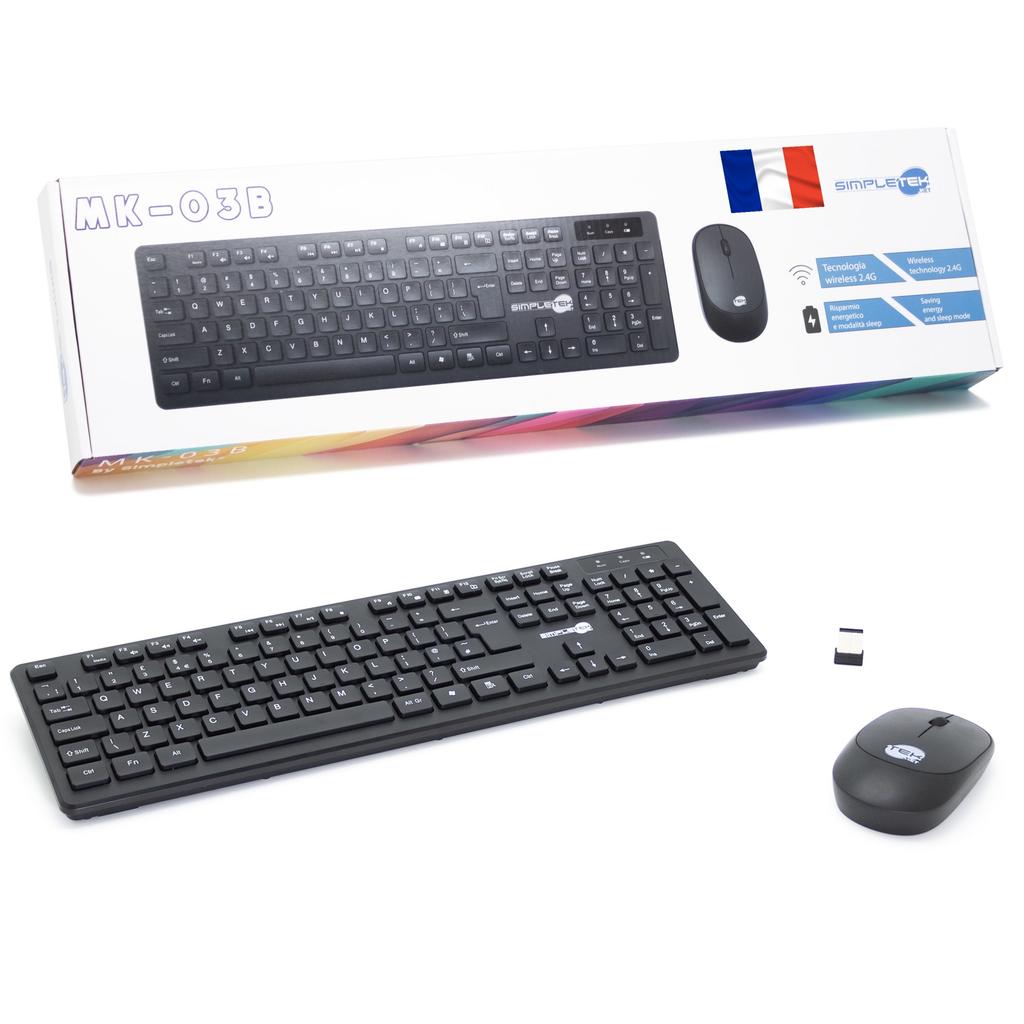 Clavier Simpletek AZERTY Français Sans-fil MK03B Reconditionné - N/A reconditionné disponible sur Backmarket