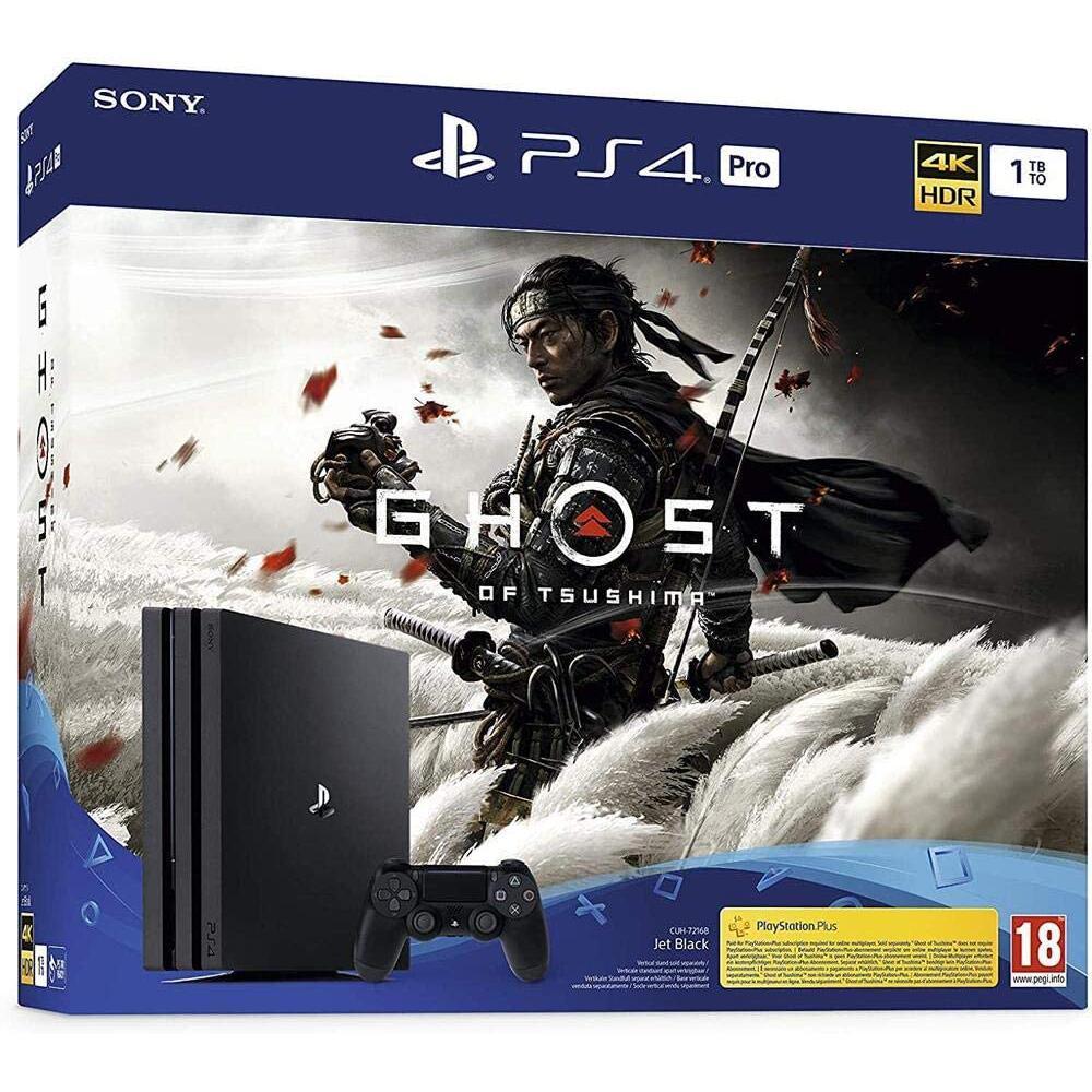 PlayStation 4 Pro 1000Go - Noir + Ghost of Tsushima Reconditionné - Sony reconditionné disponible sur Backmarket