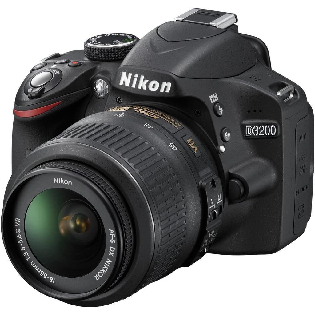 Reflex D3200 - Noir + Nikon AF-S DX Nikkor 18-55mm f/3.5-5.6 VR II f/3.5-5.6 Reconditionné - Nikon reconditionné disponible sur Backmarket