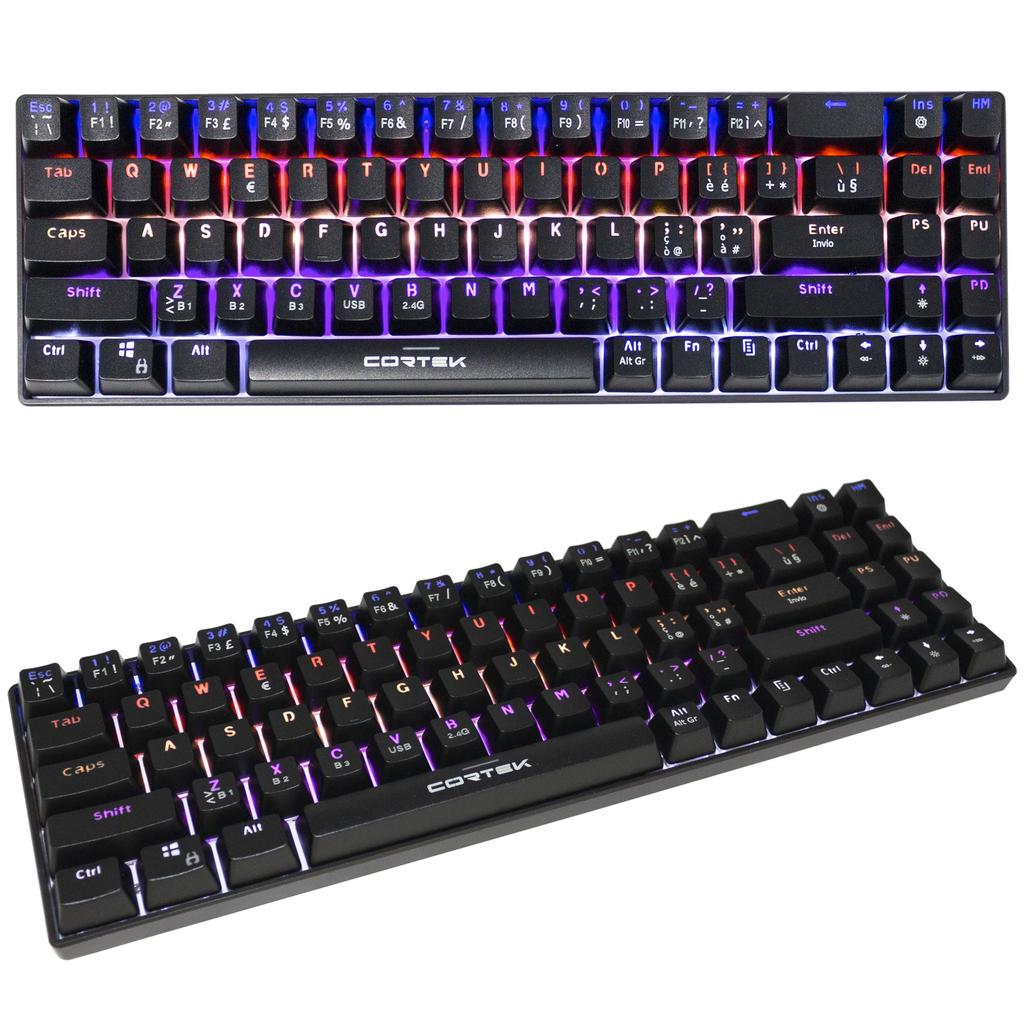 Clavier Cortek QWERTY Italien Sans-fil rétroéclairé Alpha Reconditionné - N/A reconditionné disponible sur Backmarket