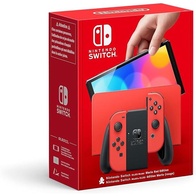 Switch OLED 64Go - Rouge - Edition limitée Super Mario Red Reconditionné - Nintendo reconditionné disponible sur Backmarket