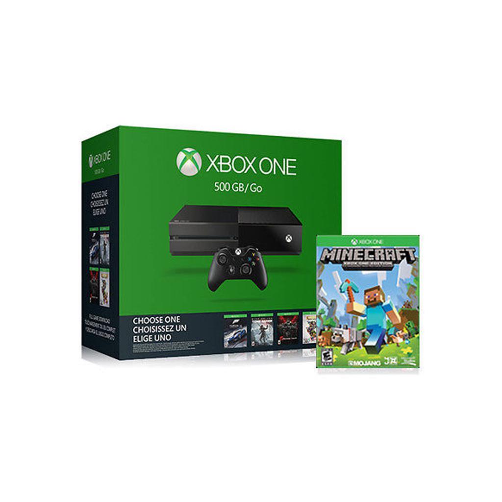 Xbox One 500Go - Noir + Minecraft Reconditionné - Microsoft reconditionné disponible sur Backmarket