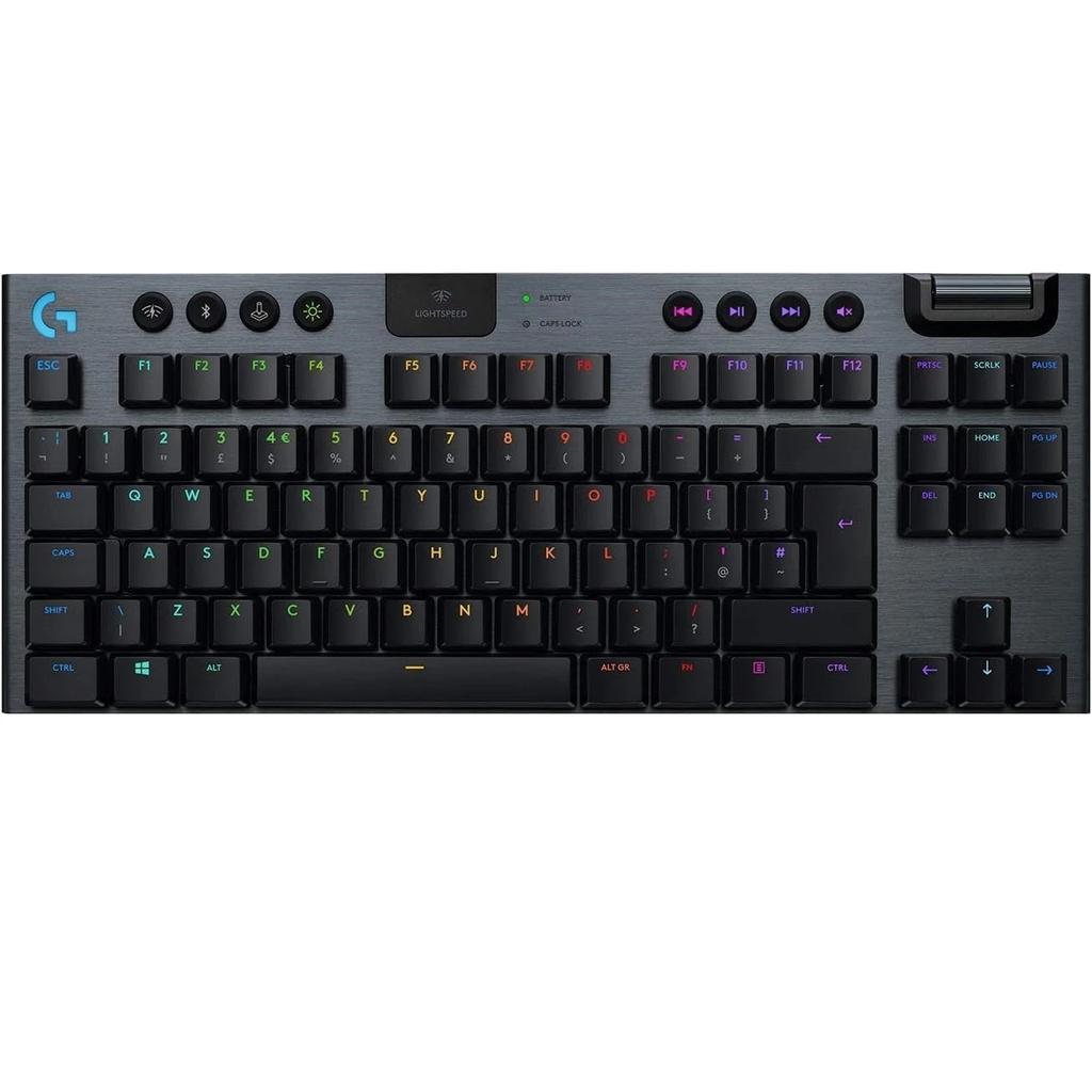 Clavier Logitech QWERTY Anglais (US) Sans-fil rétroéclairé G915 TKL Reconditionné - Logitech reconditionné disponible sur Backmarket