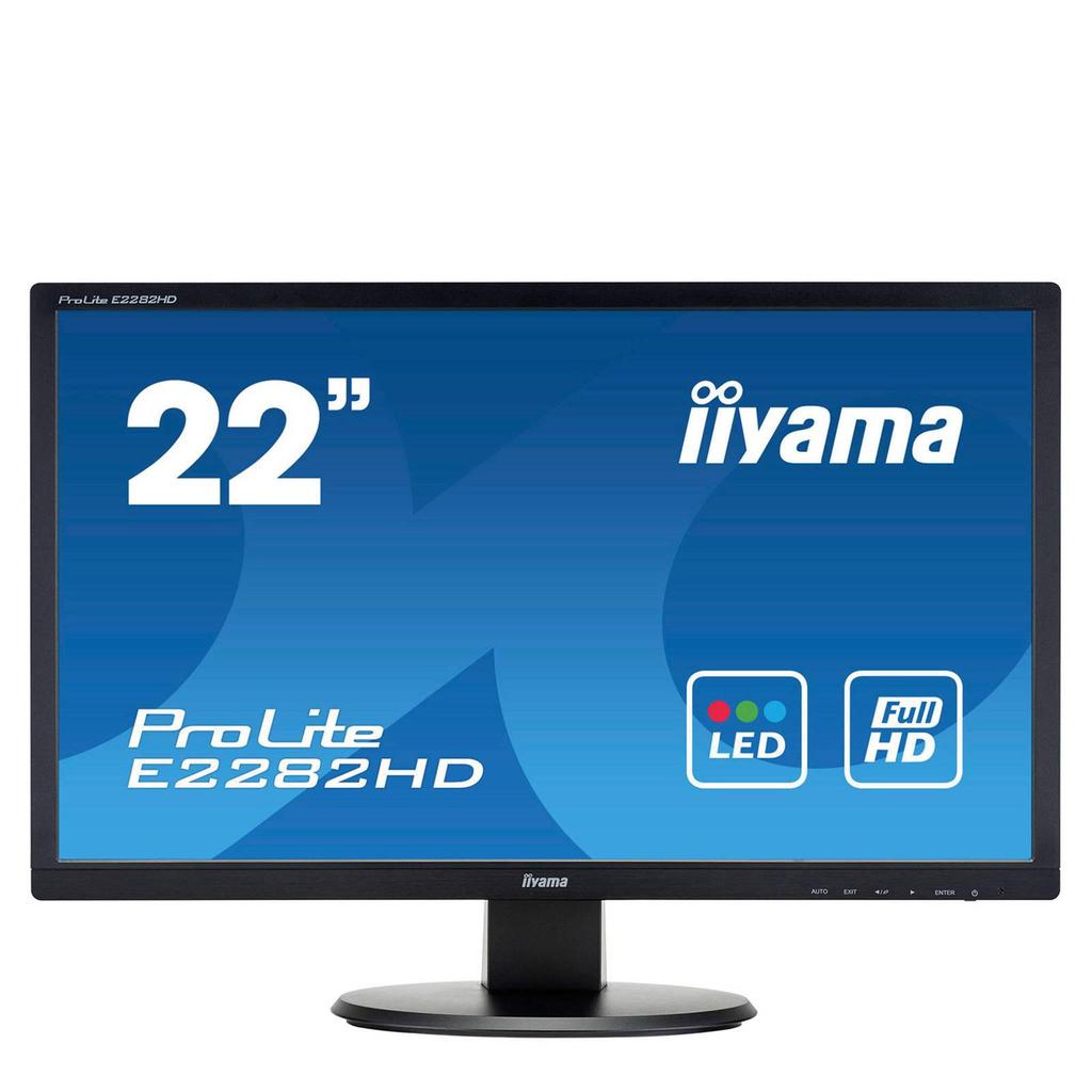 Écran 22"" LED FHD Iiyama ProLite E2282HD-B1 Reconditionné - Iiyama reconditionné disponible sur Backmarket