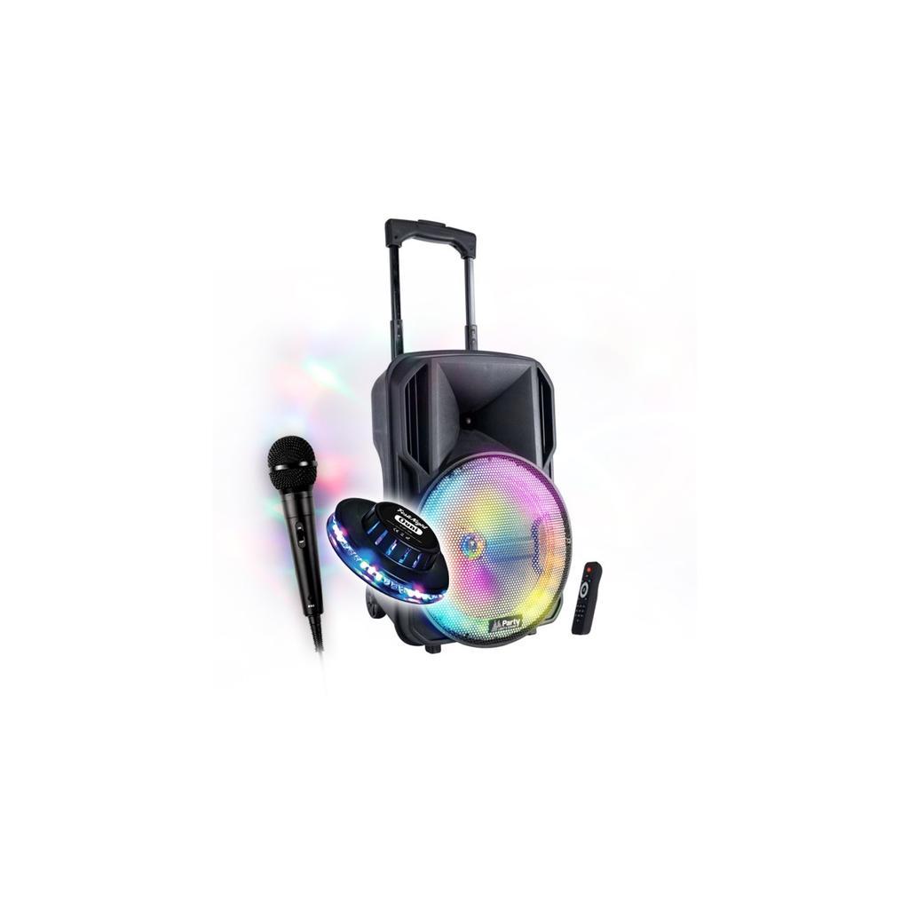 Enceinte Bluetooth Party Sound & Light PARTY10-RGB - Noir Reconditionné - Party Sound & Light reconditionné disponible sur Backmarket