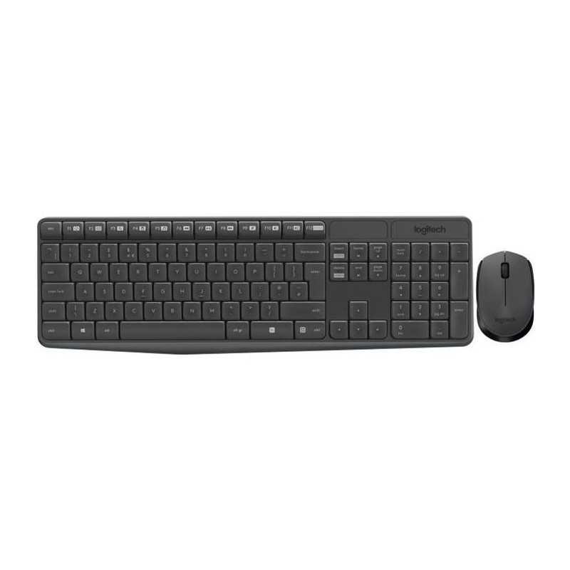 Clavier Logitech QWERTY Italien Sans-fil MK235 Reconditionné - Logitech reconditionné disponible sur Backmarket