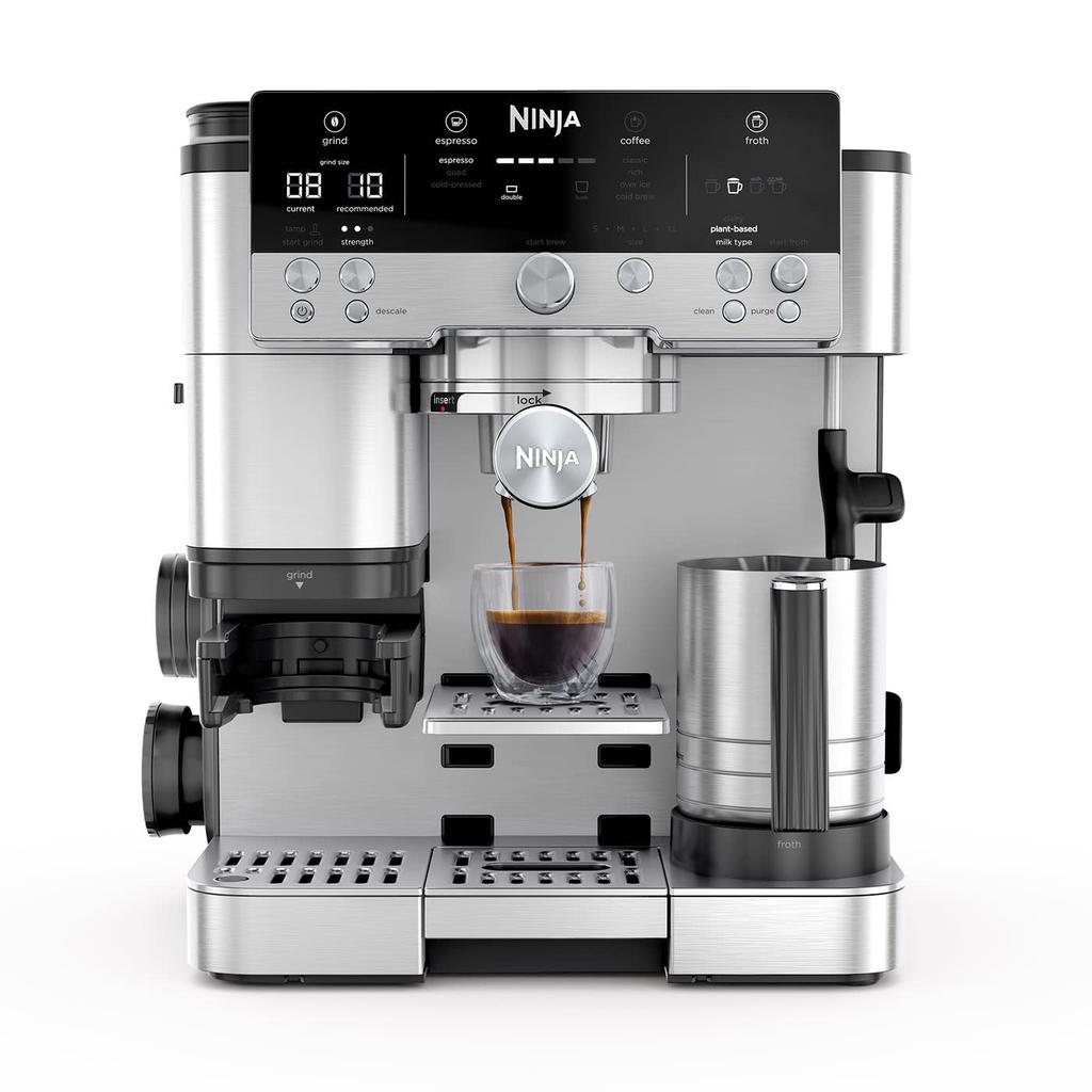 Machine Expresso Sans capsules Ninja ES601EU 2,0000L - Argent Reconditionné - Ninja reconditionné disponible sur Backmarket
