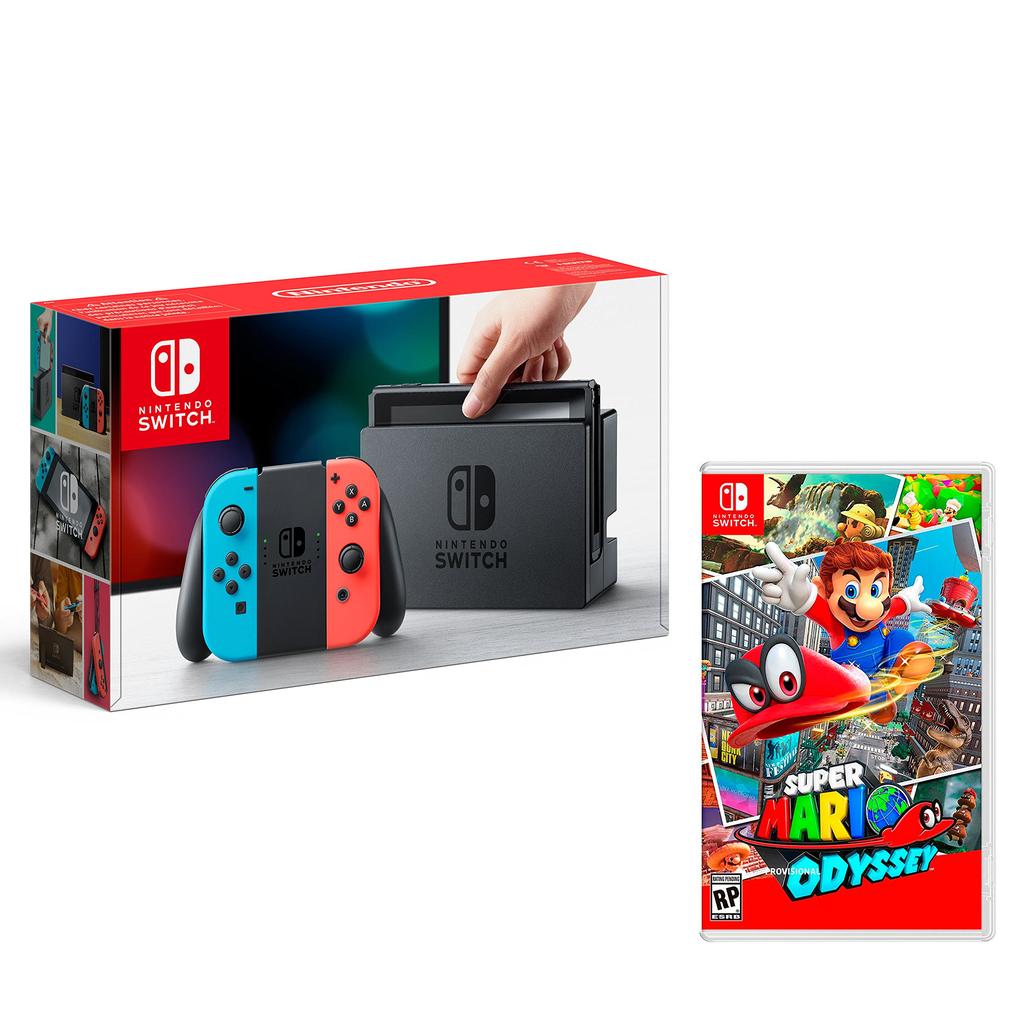 Switch 32Go - Bleu turquoise Standard Mario Odyssey Reconditionné - Nintendo reconditionné disponible sur Backmarket