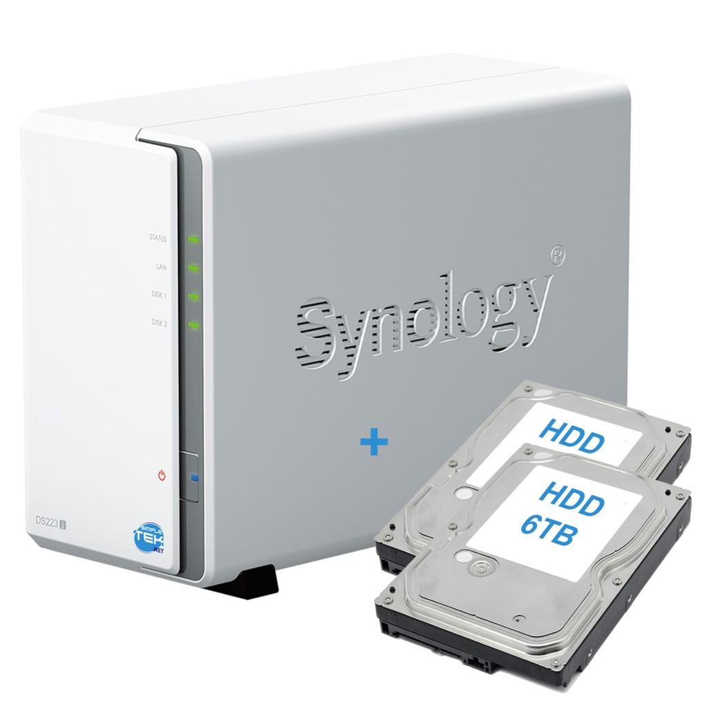 Synology DS223j NAS 2-Bay - 12000GB - 0 GB RAM Realtek RTD1619B Reconditionné - Synology reconditionné disponible sur Backmarket