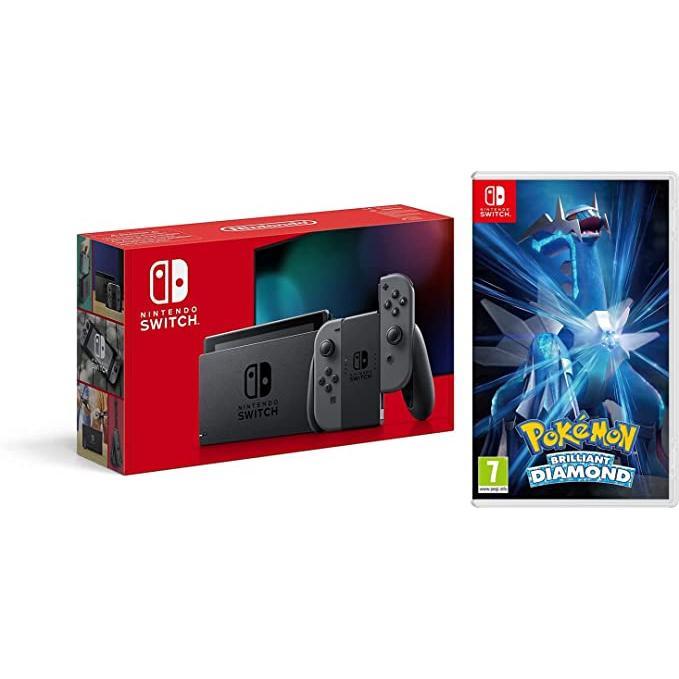 Switch 32Go - Gris + Pokémon Brilliant Diamond Reconditionné - Nintendo reconditionné disponible sur Backmarket