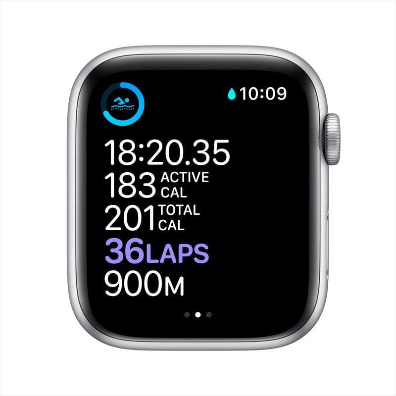 Apple Watch Series 5 (2019) - (bracelet non inclus) - GPS + Cellular 44 mm - Argent Aluminium Reconditionné - Apple reconditionné disponible sur Backmarket