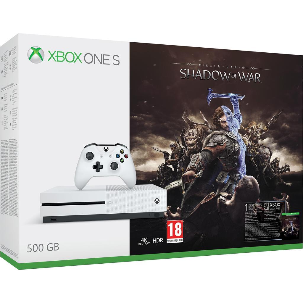 Acheter Xbox One S 500Go - Blanc + Middle-earth: Shadow of War Reconditionné - 299,00 € Xbox One S 500Go - Blanc + Middle-earth: Shadow of War Reconditionné - Microsoft reconditionné disponible sur Backmarket