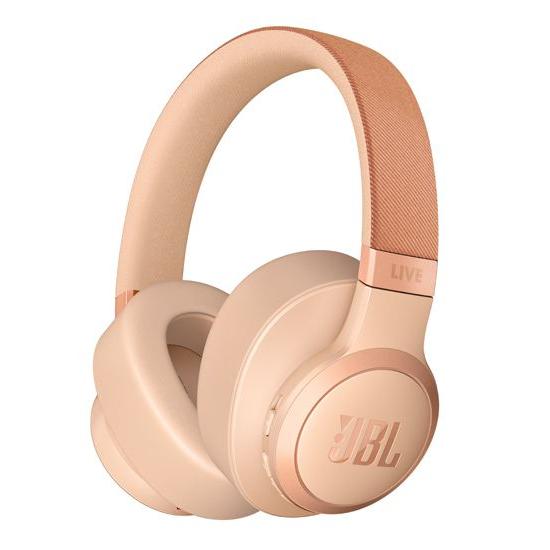 Casque réducteur de bruit sans fil avec micro Jbl Live 770NC - Beige Reconditionné - JBL reconditionné disponible sur Backmarket