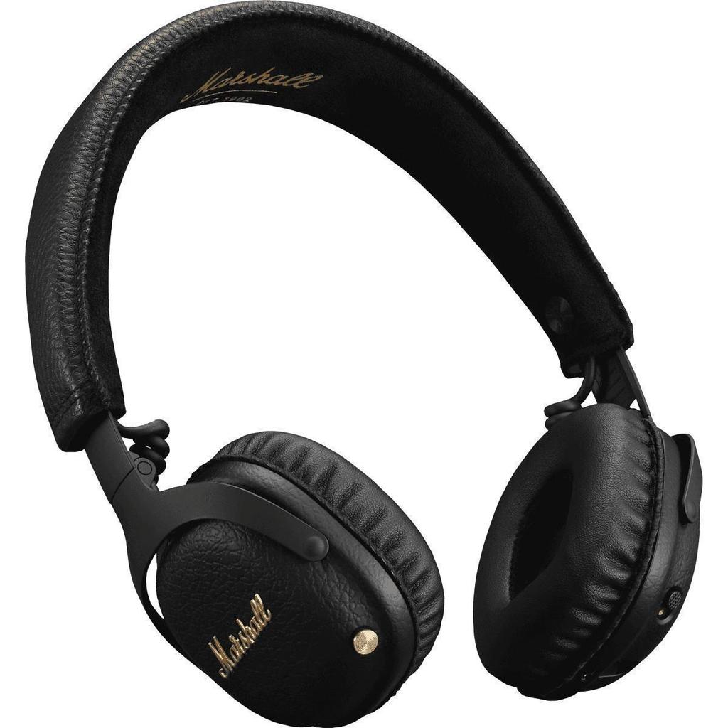 Casque réducteur de bruit filaire + sans fil avec micro Marshall MID A.N.C - Noir - Reconditionné Marshall sur Backmarket