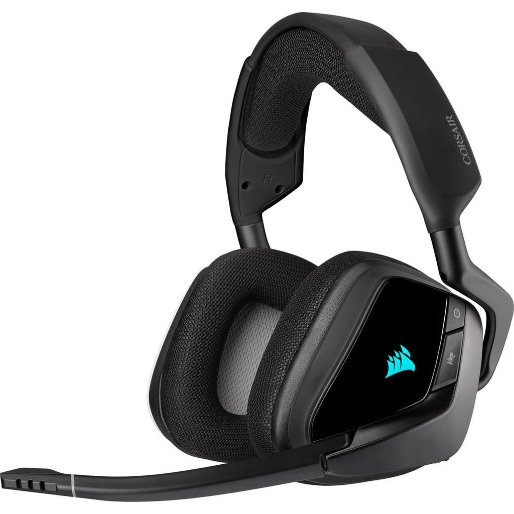 Casque réducteur de bruit gaming sans fil avec micro Corsair Void RGB Elite Wireless - Noir - Reconditionné Corsair sur Backmarket