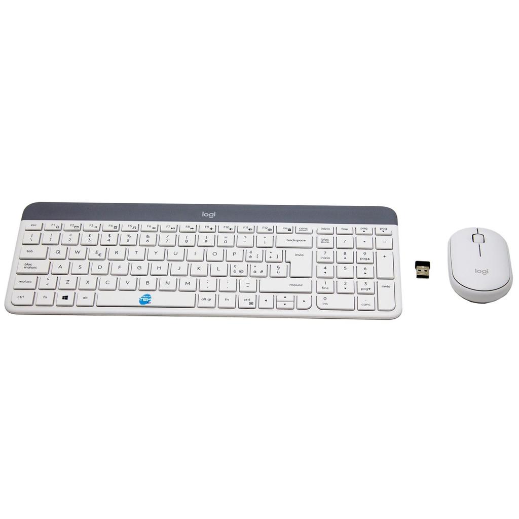 Clavier Logitech QWERTY Italien Sans-fil MK470 Reconditionné - Logitech reconditionné disponible sur Backmarket
